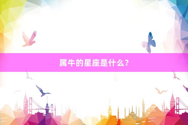 属牛的星座是什么？
